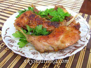 Кролик жареный на сковороде - фото