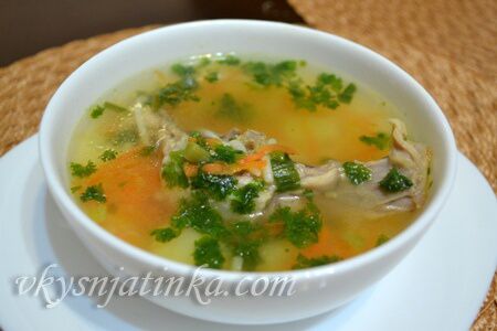 Вкусный куриный суп с вермишелью и картошкой - фото
