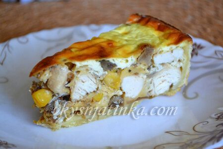 Лоранский пирог с курицей - фото