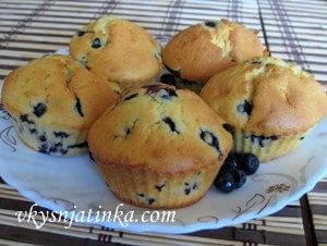 Маффины с черникой - фото