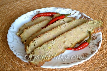 Мясной хлеб из фарша в духовке - фото
