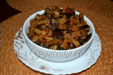 Опята с капустой - фото