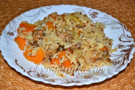 Вкусный плов из свинины в мультиварке - фото