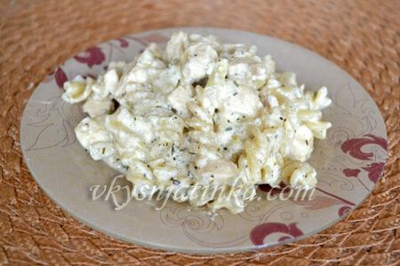 Сливочная паста с курицей - фото