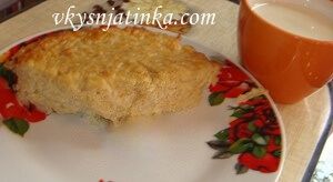 Запеканка с рисом и яблоками - фото