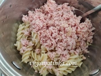 Сосиски с макаронами