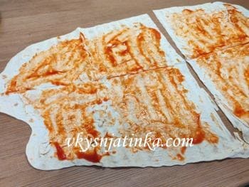 Лаваш с кетчупом